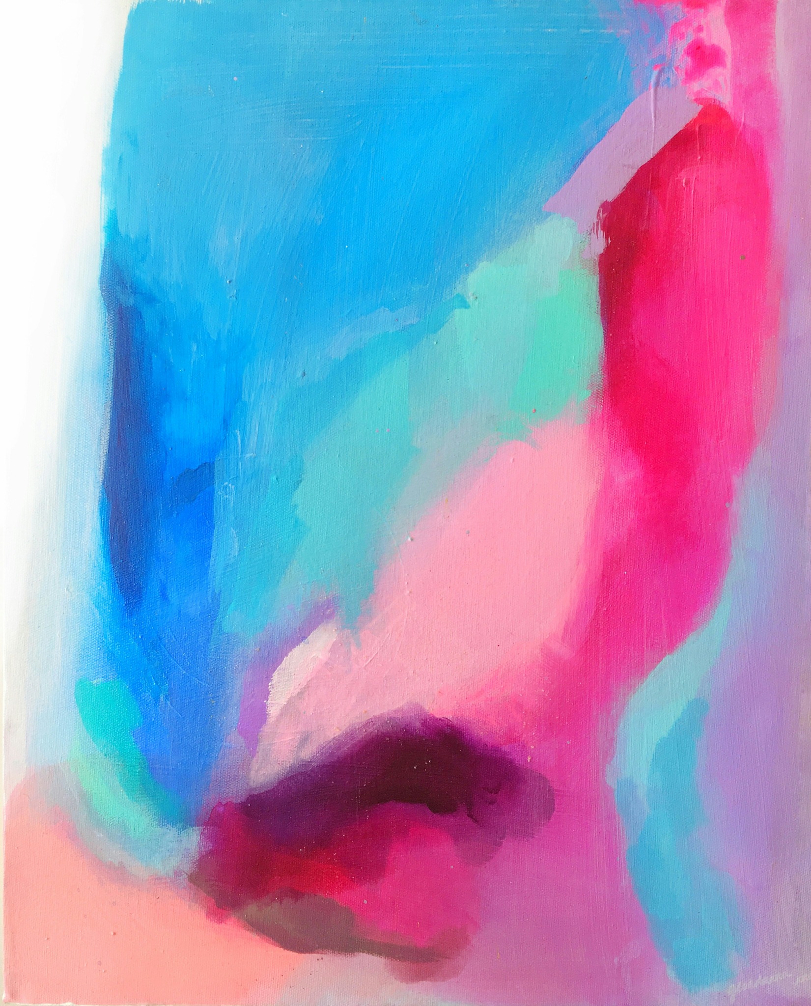 Abstract pastel painting